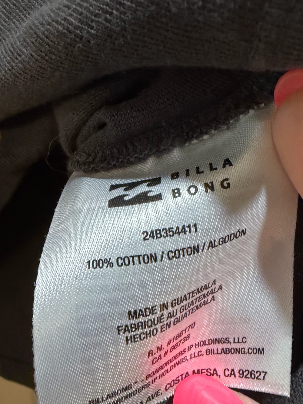 Billabong Black Short-Sleeve Tee with Multicolor Retro Sun & Wave Graphic - Picture 3 of 4